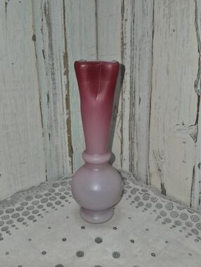 Wheeling Peach Blow Decorative Glass Vase
